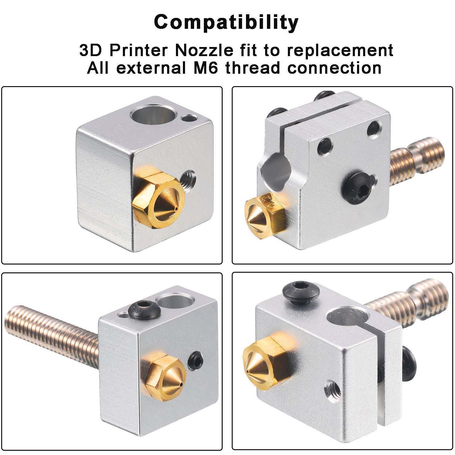 0.4mm Brass Nozzles 3D Printer - огляд і ціна Hotend 0.4Mm