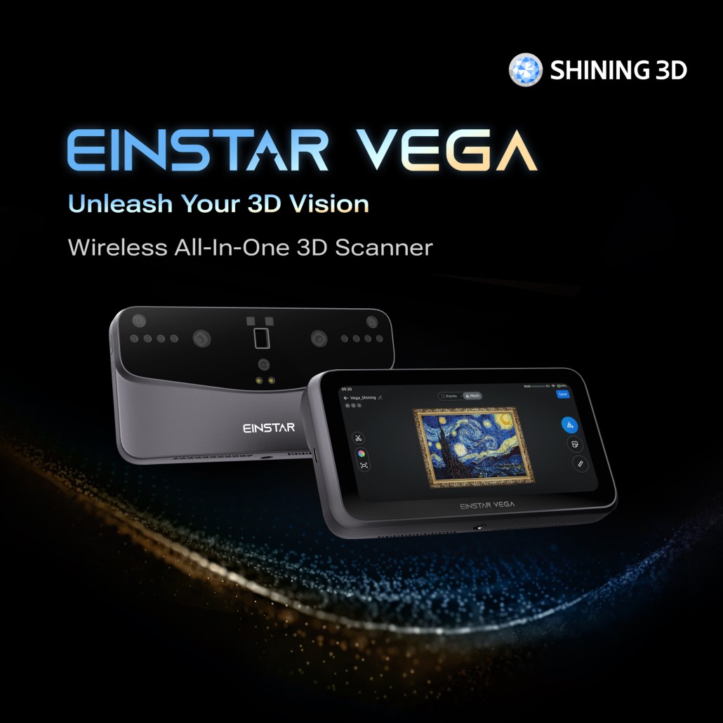 Shining Einstar Vega  Scanner  - огляд і ціна Handheld 3D Scanner High Precision