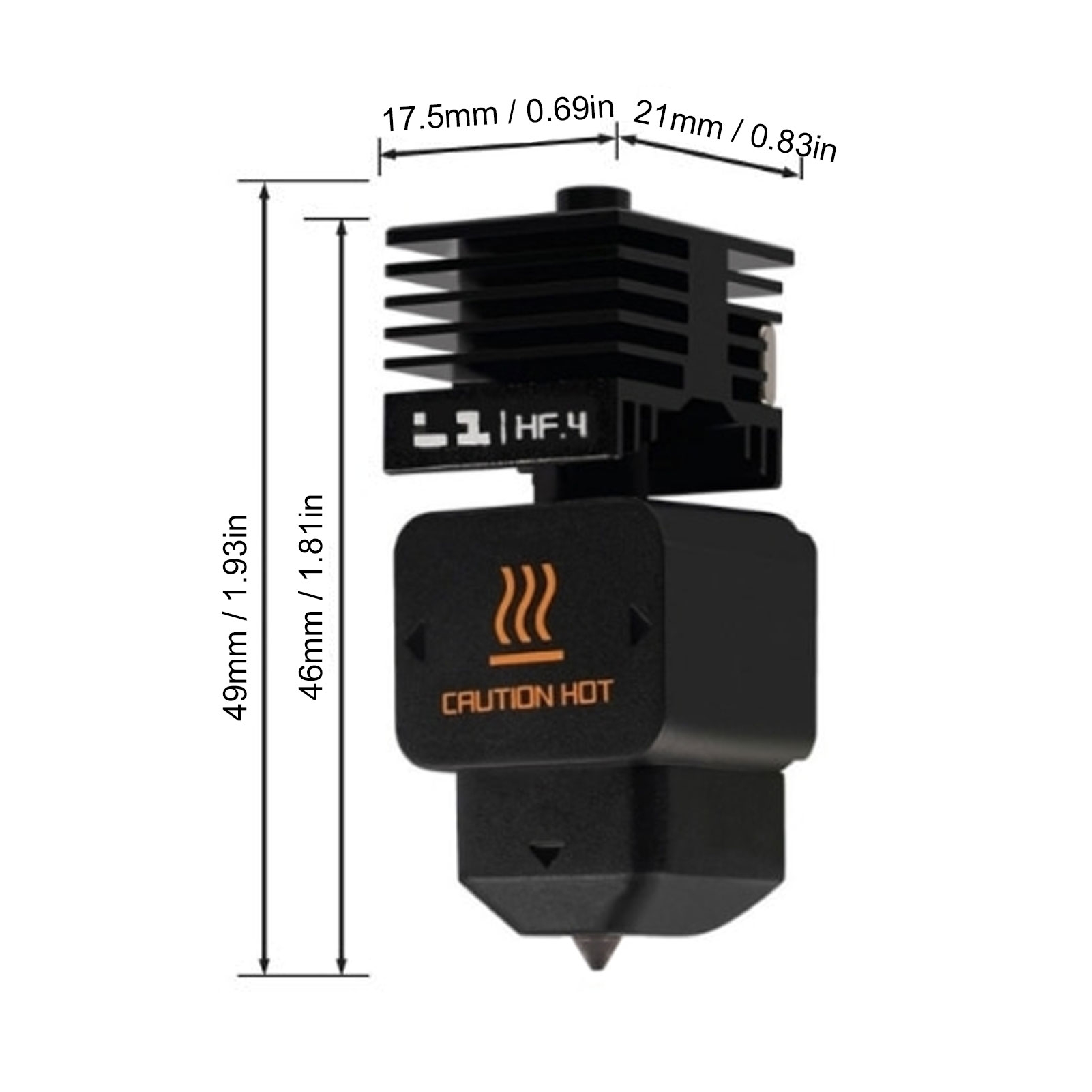 High Flow Hotend Replacement f - огляд і ціна Hotend 0.4Mm