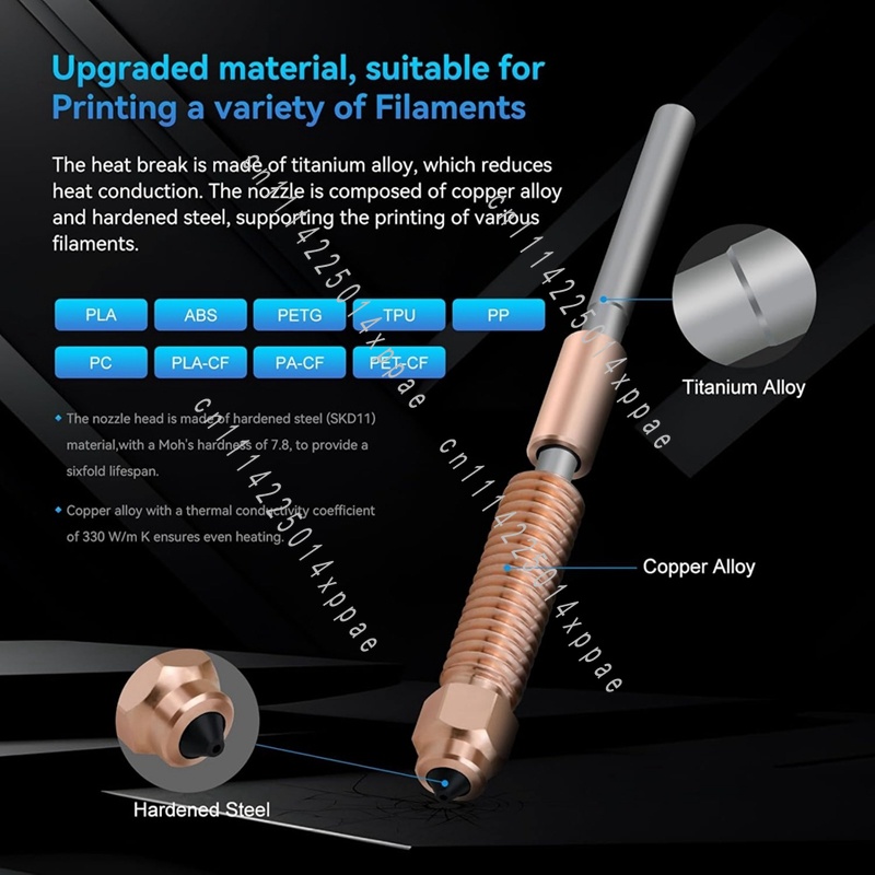 For Creality K1/K1 Max/K1C 3D  - огляд і ціна Printer Nozzle