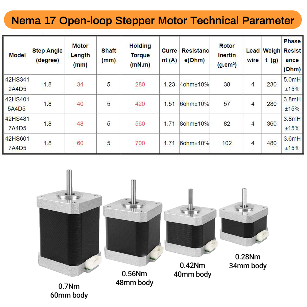 Nema17 Stepper Motor 42 Motor  - огляд і ціна 3D Printer