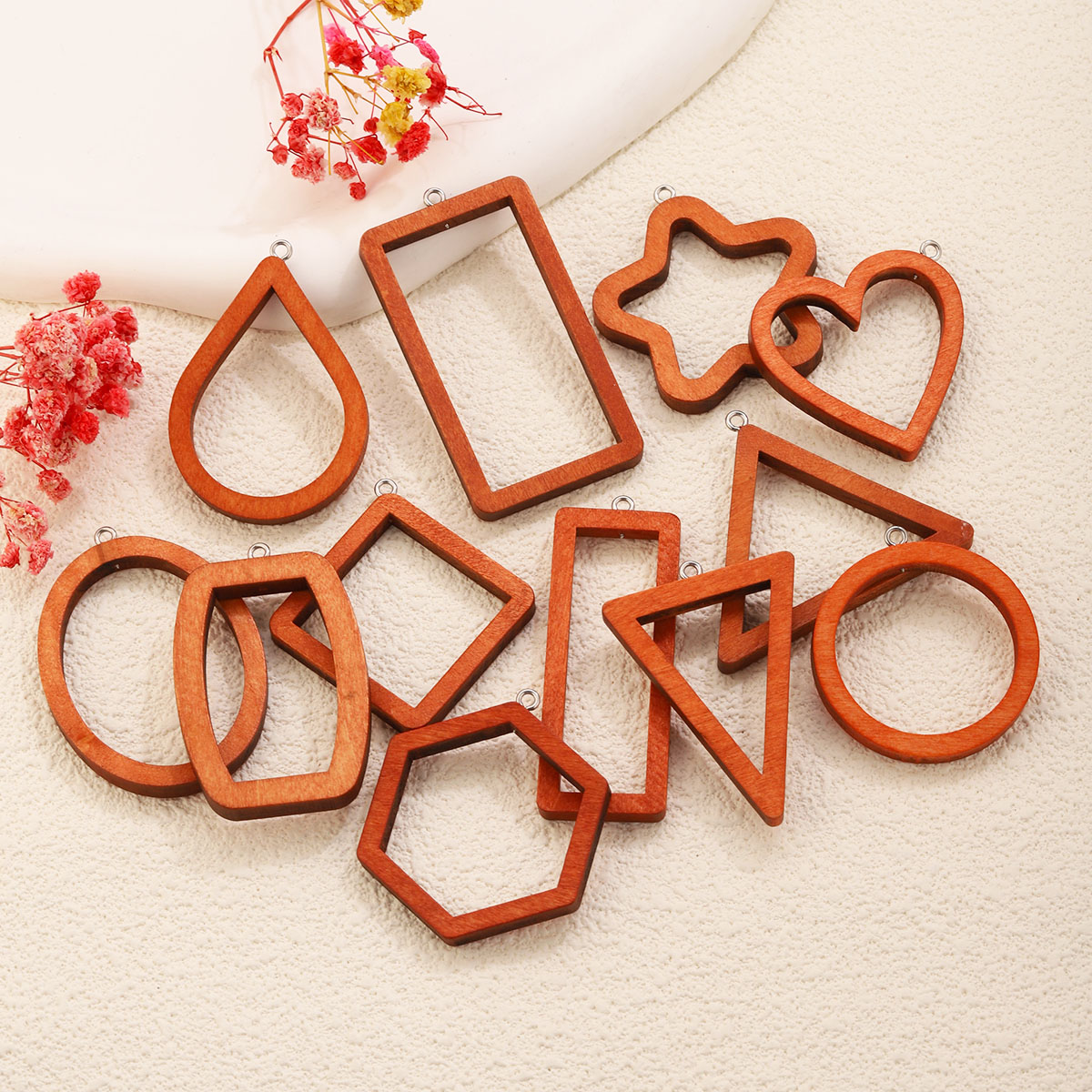 10PCS Triangle Rectangle Wood  - огляд і ціна Uv Resin